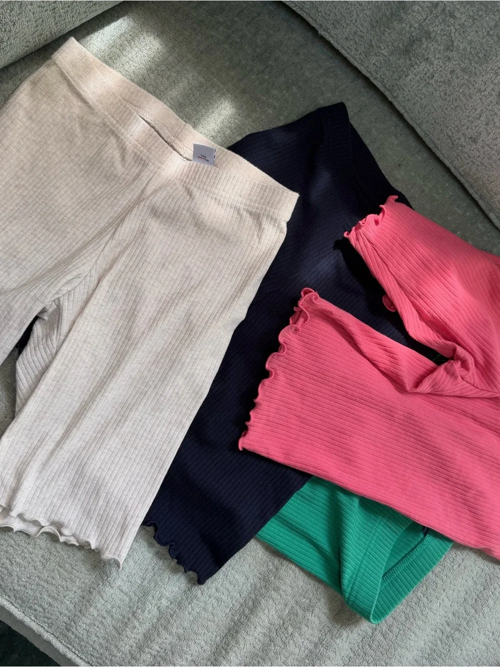 Old navy  Tank Tops - Pink, Green, White, Navy with matching biker shorts